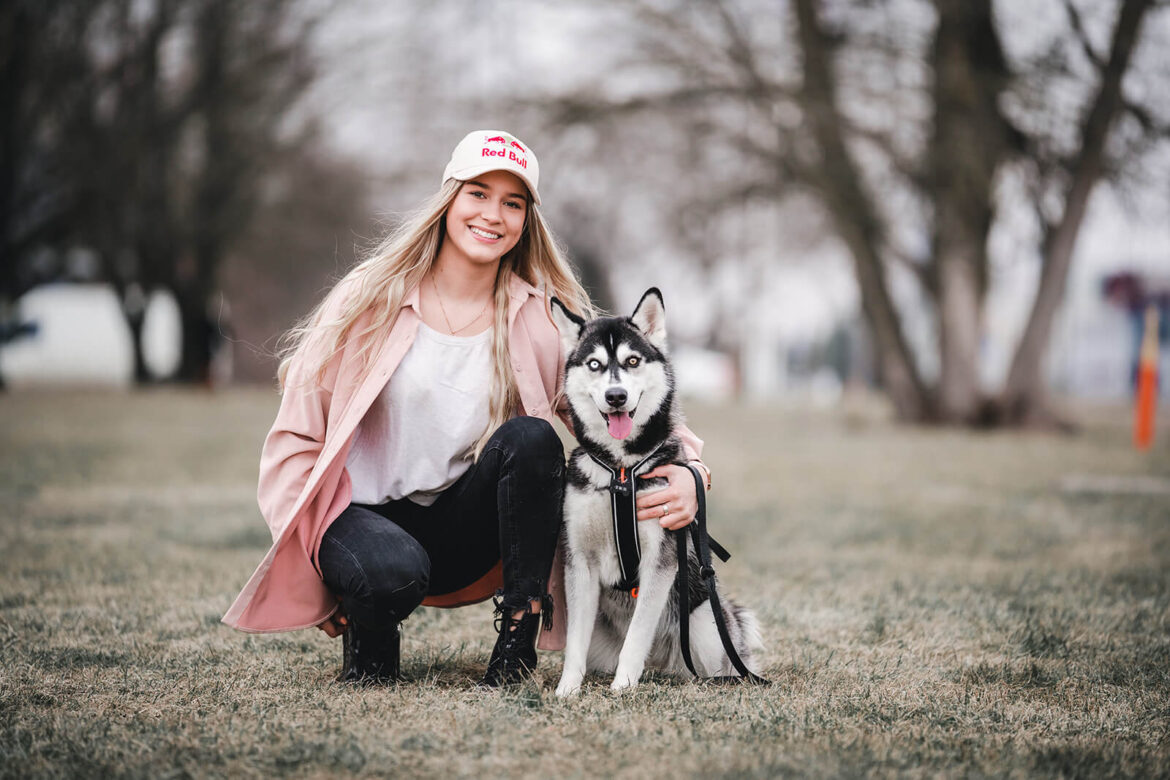 pic Kelly Sildaru ja Husky Kira