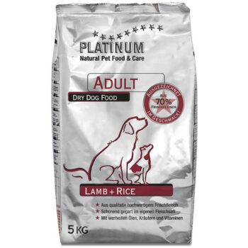 pic platinum lambaliha ja riisiga täiskasvanud koertele